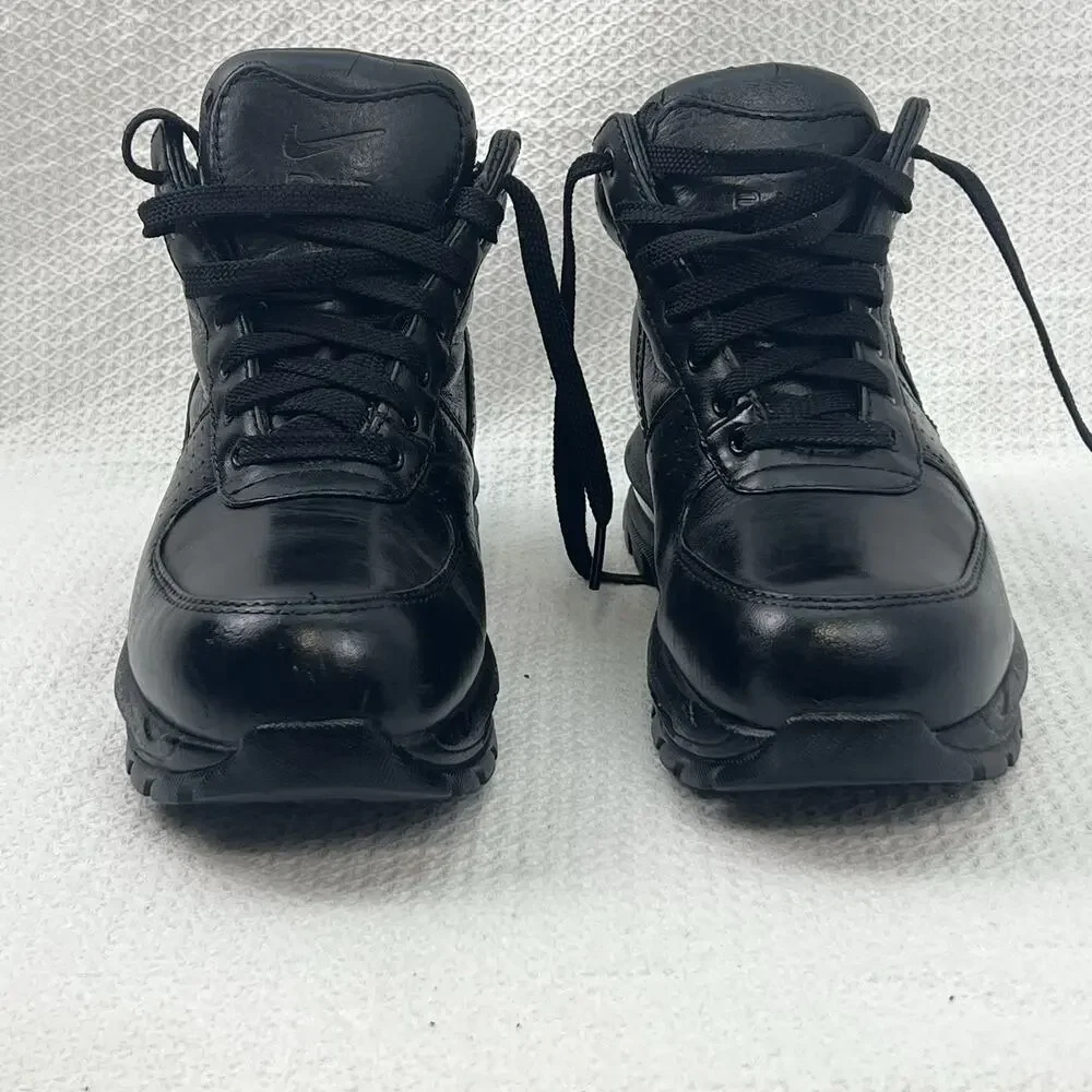 Nike ACG Air Max Goadome GS 5.5Y Black Leather Boots 311567-001 Rainproof